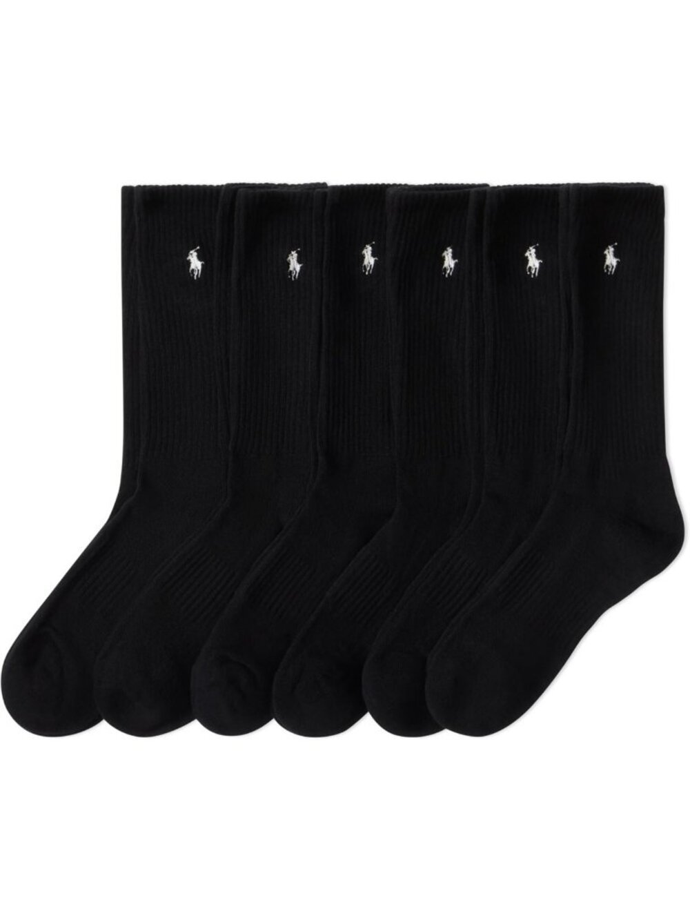Men's Performance Crew Socks - 6 Pack, Moisture-Wicking, Comfortable Fit